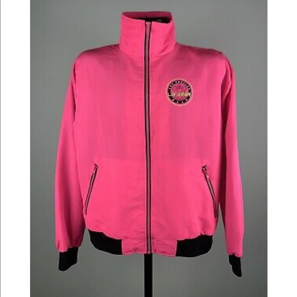 Forever21 LA GEAR Hot Pink & Black Windbreaker